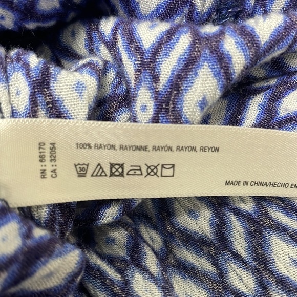 ANTHROPOLOGIE Lilka Blue Geometric Print Sleeveless Jumpsuit With Pockets - Picture 8 of 8